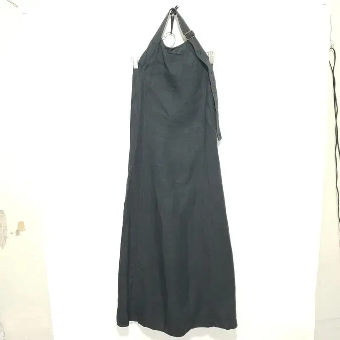 자라 홀터넥 백리스 린넨 롱 원피스 F_S0986 상품이미지1