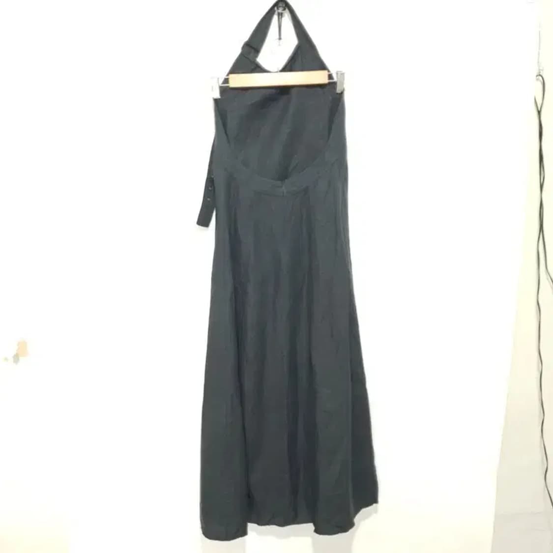 자라 홀터넥 백리스 린넨 롱 원피스 F_S0986 상품이미지4