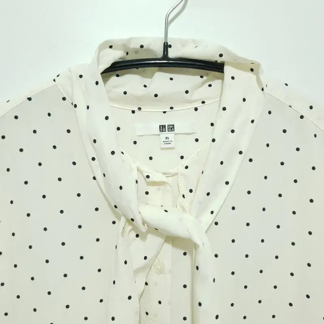 유니클로 여성 도트 타이 블라우스 XL_M1003 상품이미지2