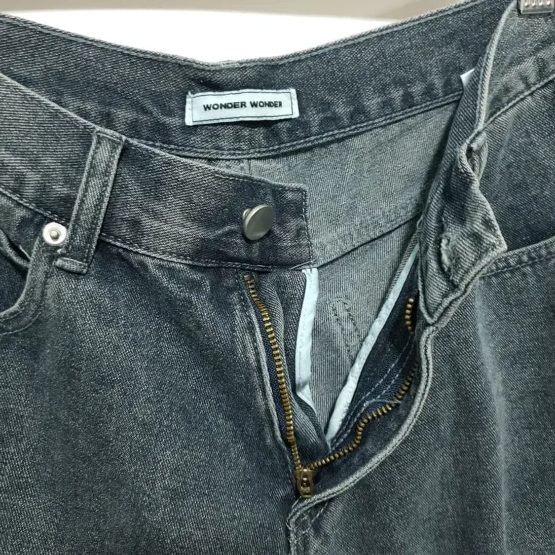 원더원더 데님 버뮤다 팬츠 M_M1016 상품이미지4