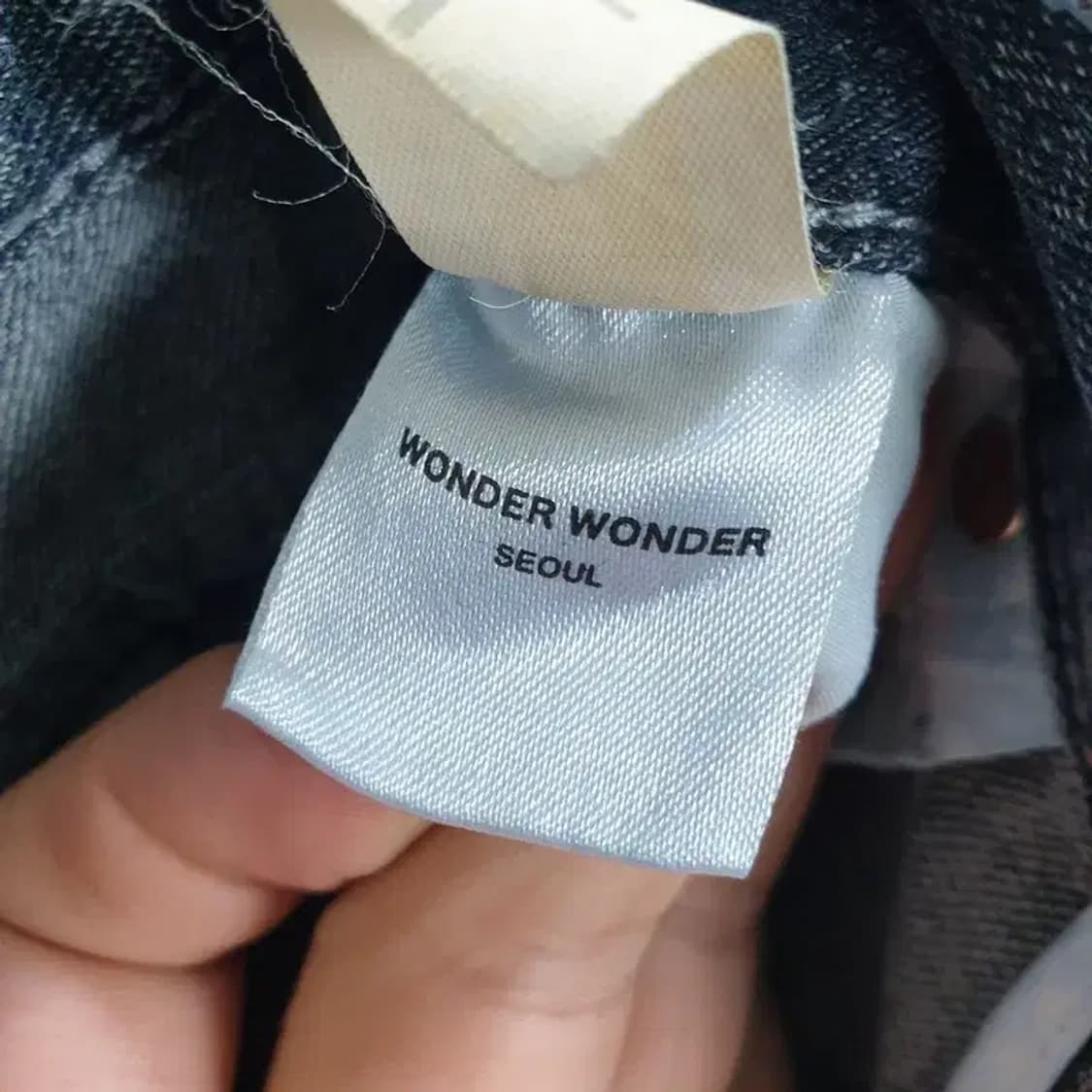 원더원더 데님 버뮤다 팬츠 M_M1016 상품이미지5