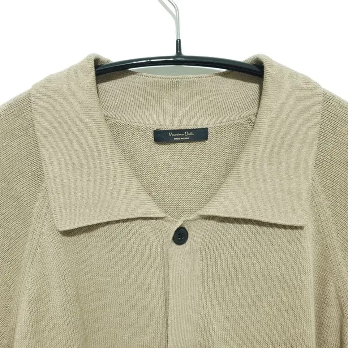 마시모두띠 남성 코튼 린넨 카라 반팔 가디건 L_S1016 상품이미지2