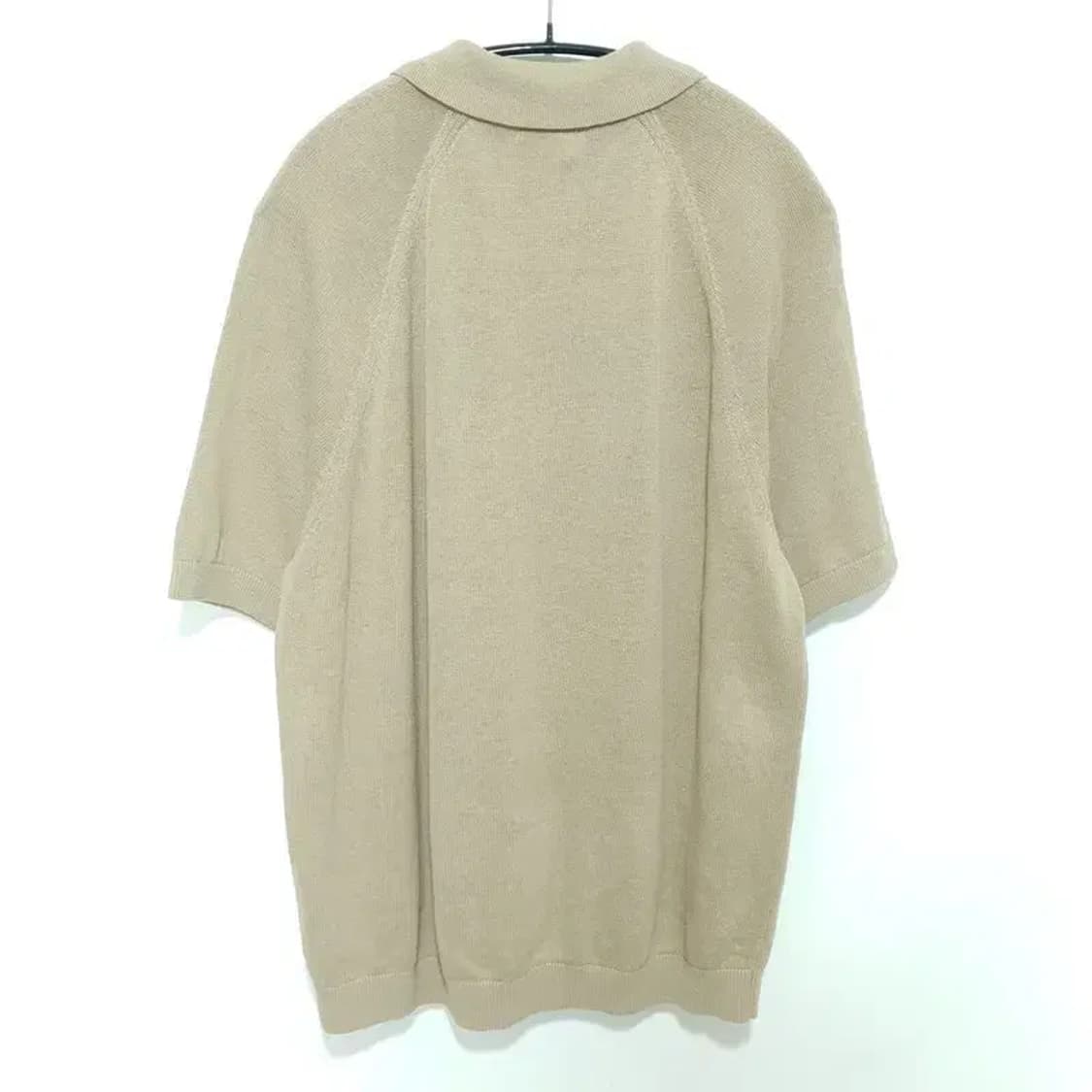 마시모두띠 남성 코튼 린넨 카라 반팔 가디건 L_S1016 상품이미지5