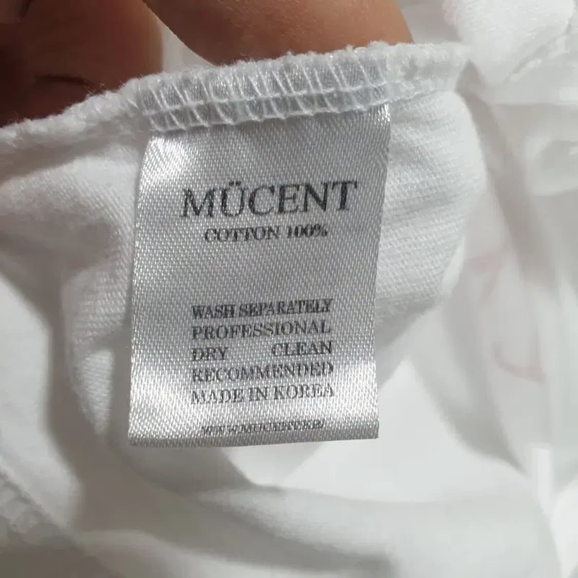 MUCENT 무센트 하트레터링 크롭 반팔 F_S1032 상품이미지6