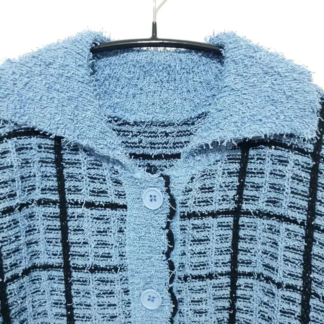 반팔 카라 니트 가디건 L_S1023 상품이미지2