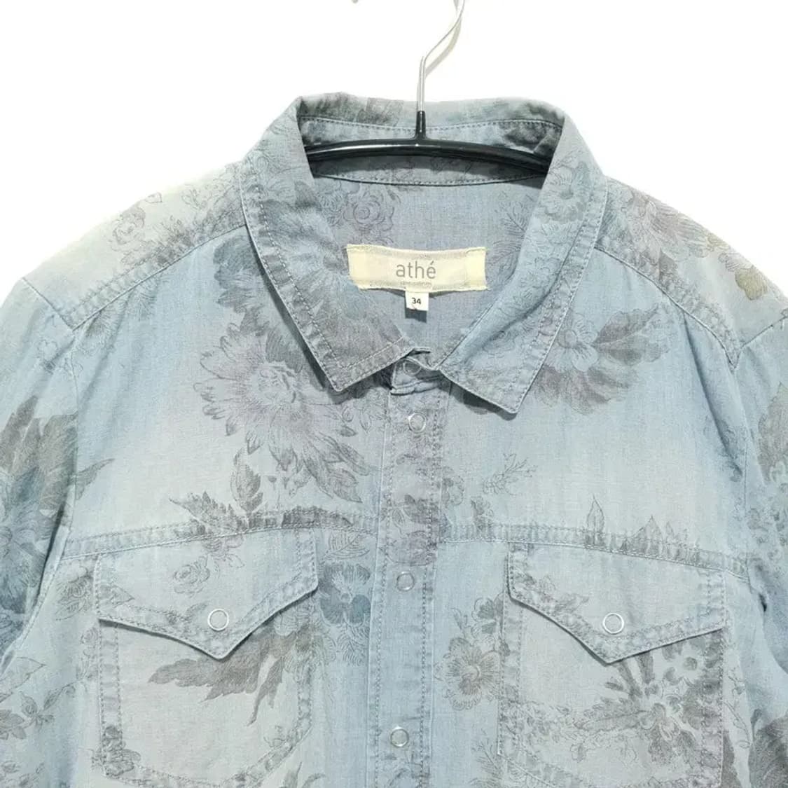 athe 아떼 바네사 브루노 플라워 데님 셔츠 34_M1002 상품이미지2