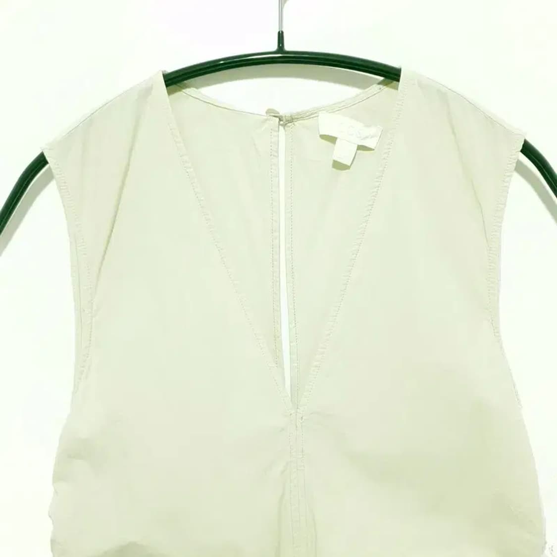 코스 오가닉 코튼 브이넥 드로우스트링 원피스 EUR 34_S1035 상품이미지2