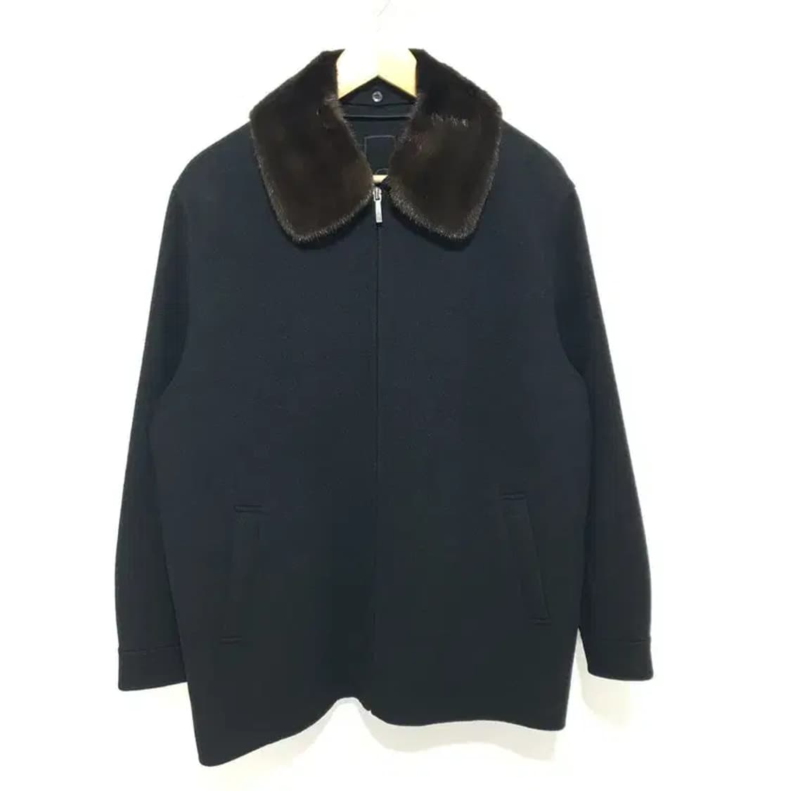 로가디스 울 캐시미어 밍크 카라 자켓 100_W0246 상품이미지1