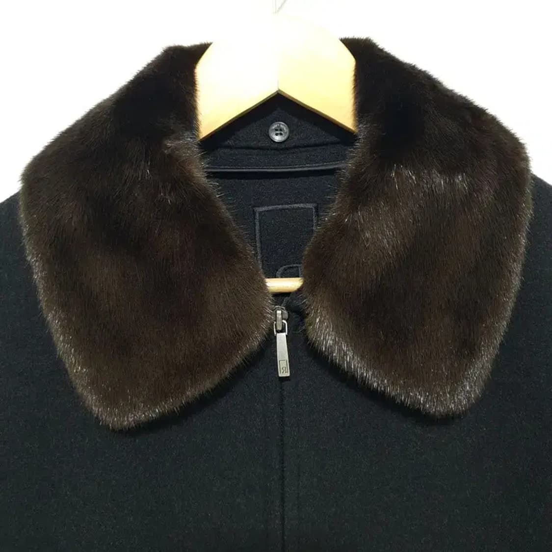 로가디스 울 캐시미어 밍크 카라 자켓 100_W0246 상품이미지2