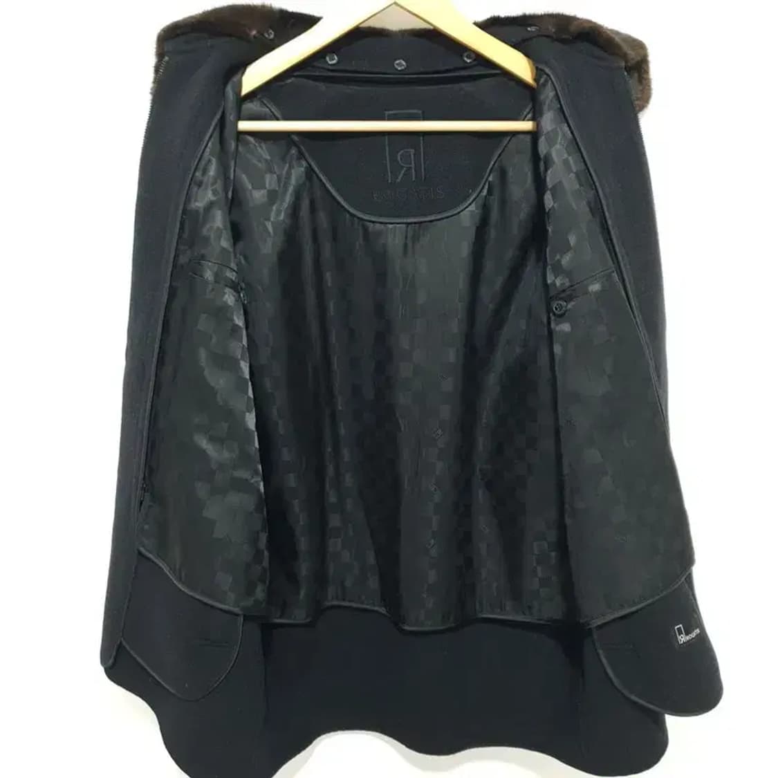 로가디스 울 캐시미어 밍크 카라 자켓 100_W0246 상품이미지7