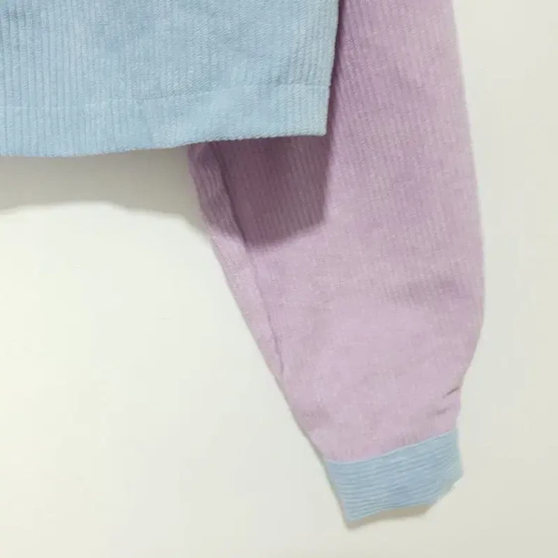 배색 코듀로이 크롭 자켓 XS_M0996 상품이미지3