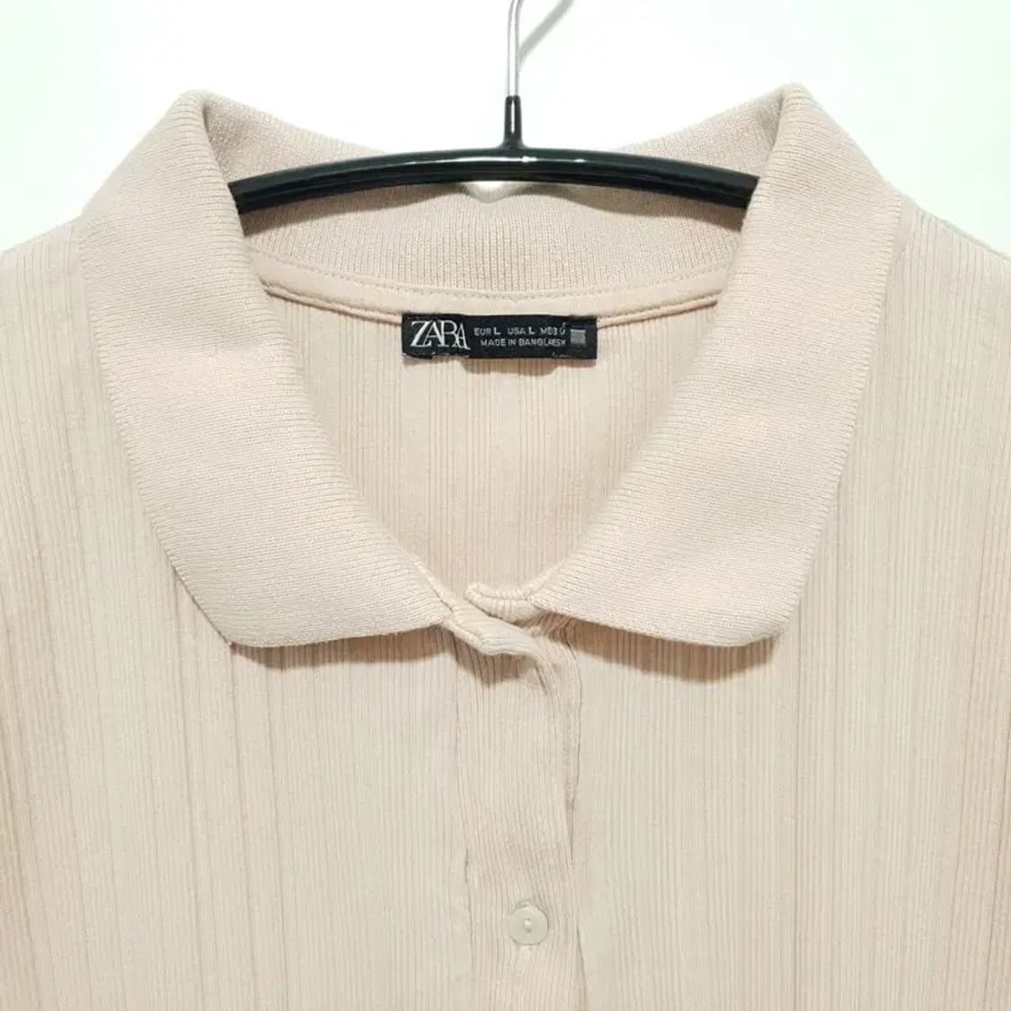 자라 골지 반팔 카라 가디건 L_S1024 상품이미지2