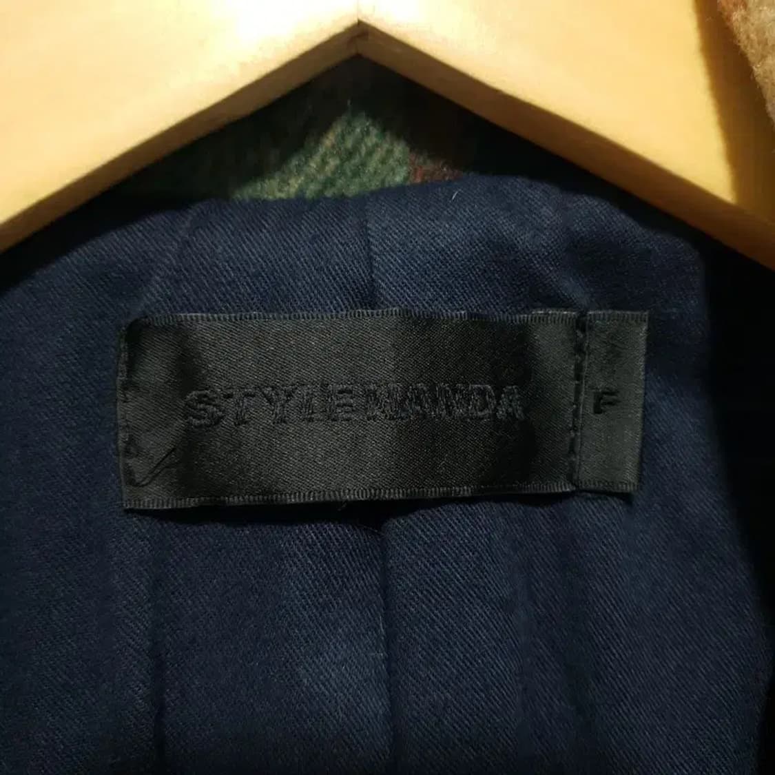 스타일난다 체크 모직 자켓 F_W0247 상품이미지7