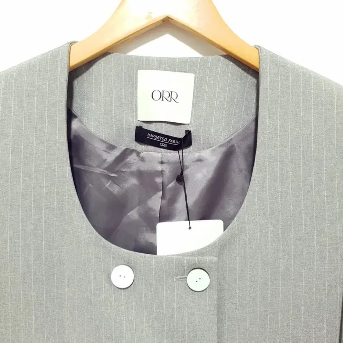 ORR 오르 노카라 스트라이프 롱 자켓 M_M1038 상품이미지2