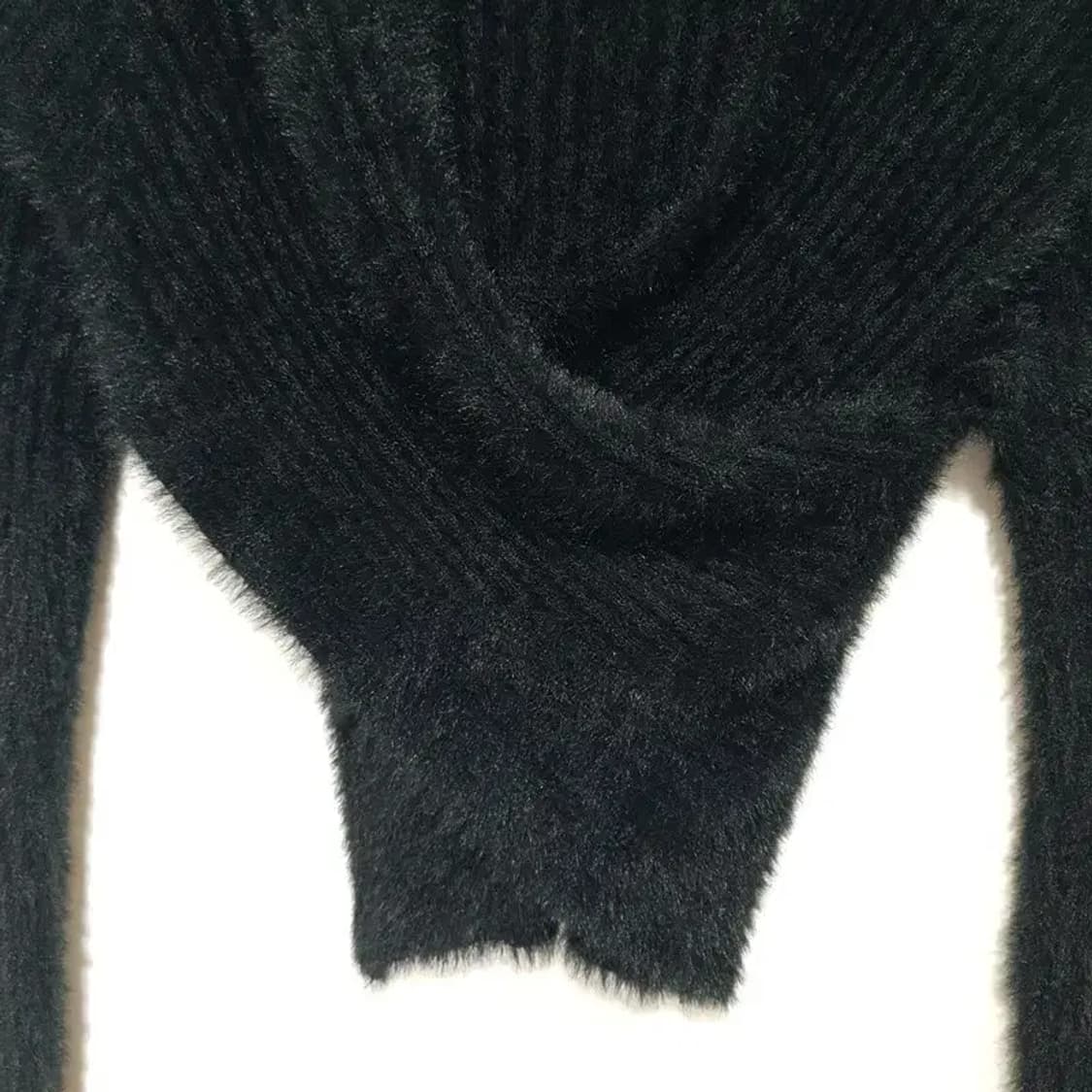 앙고라 초커 크롭 니트 F_W0256 상품이미지3