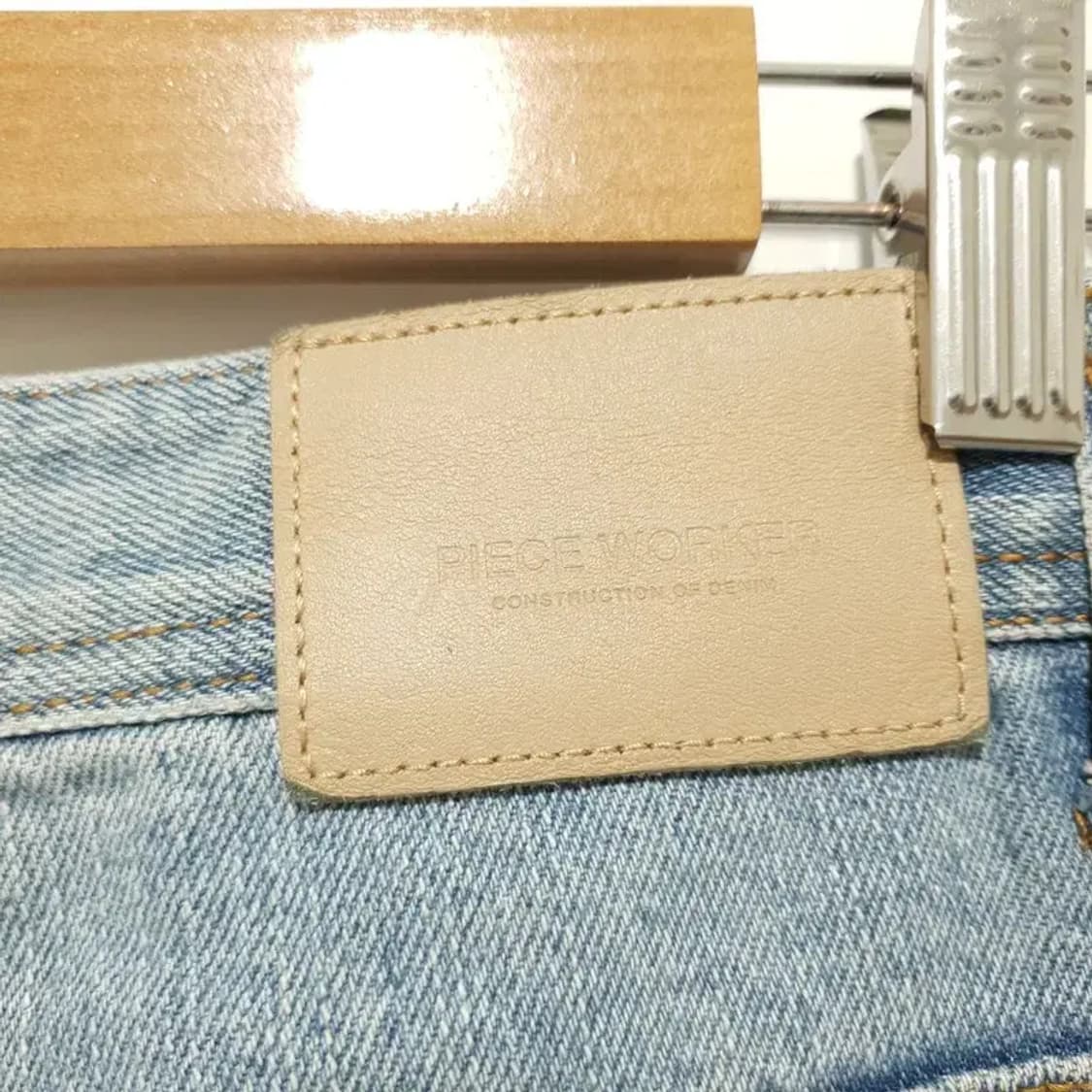 피스워커 사이드 슬립 뉴 와이드 데님 팬츠 S 78_M1049 상품이미지5