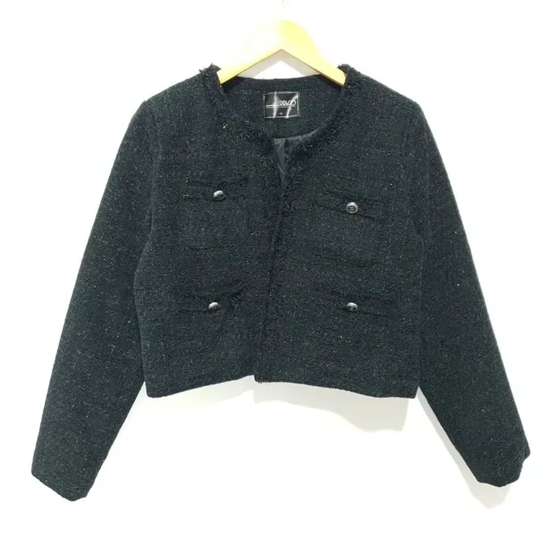 리리앤코 트위드 논버튼 누빔 자켓 3_M1041 상품이미지1