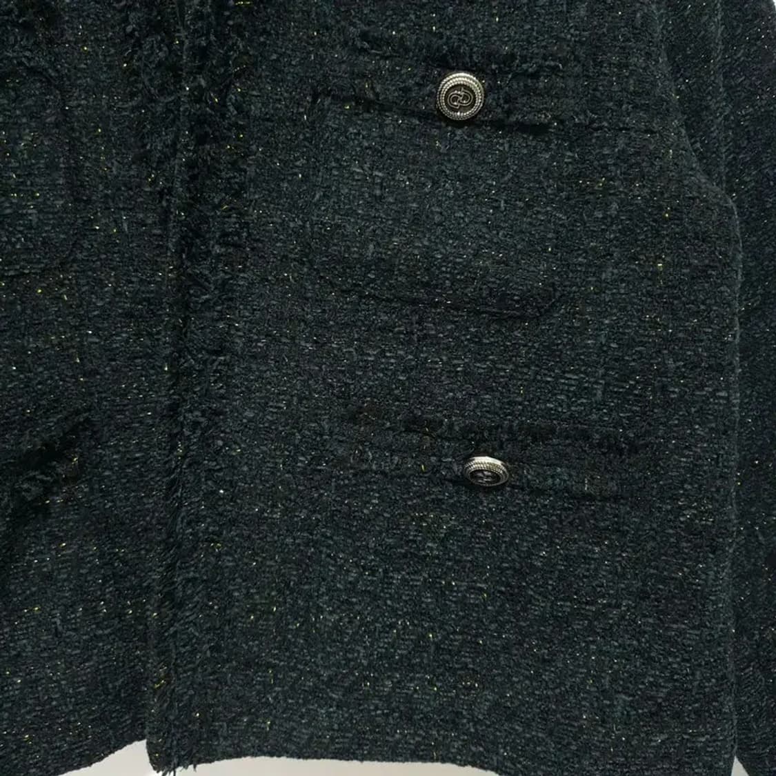 리리앤코 트위드 논버튼 누빔 자켓 3_M1041 상품이미지3