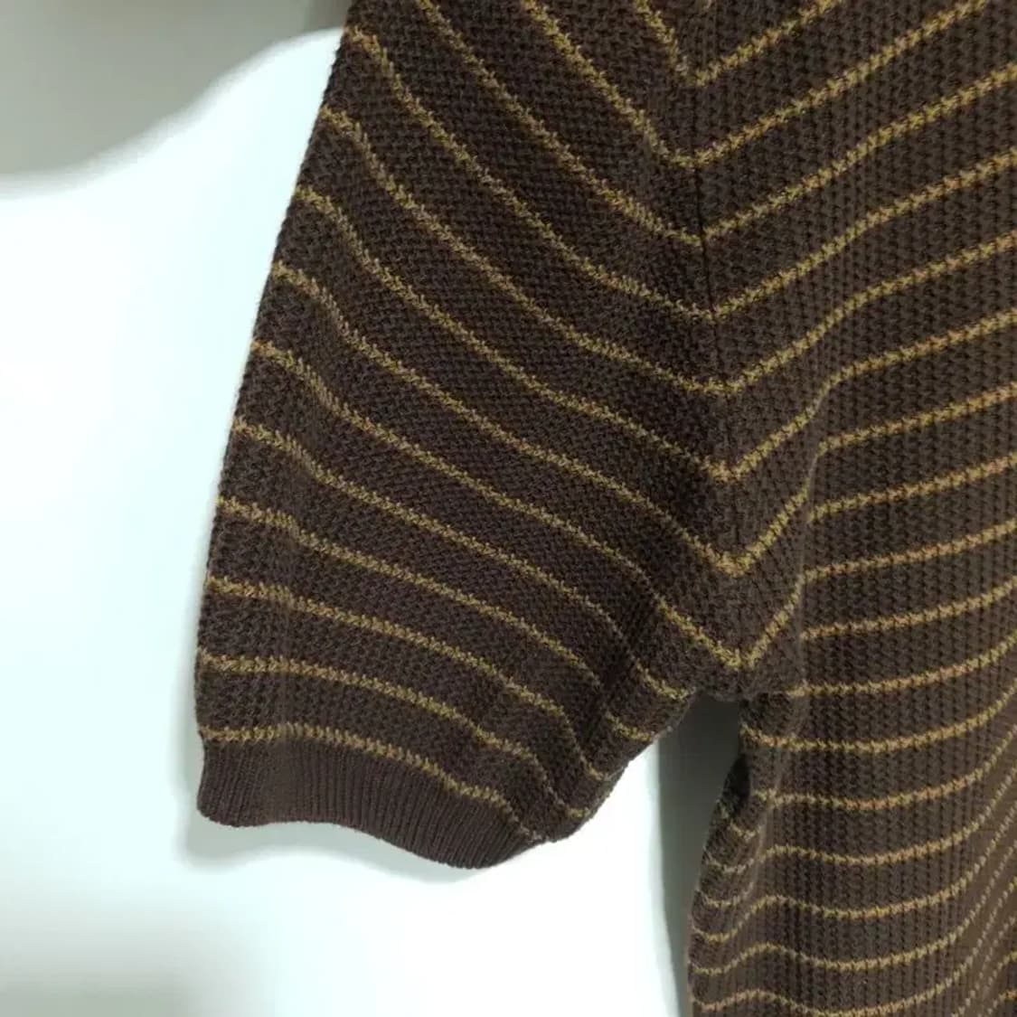 브랜디드 스트라이프 반팔 니트  XXL_S1064 상품이미지3