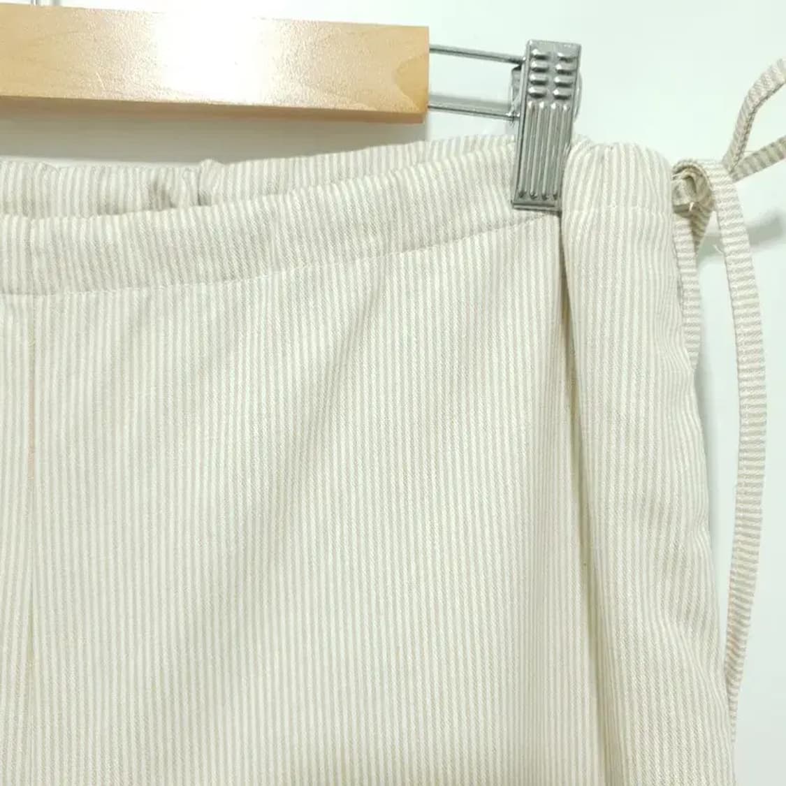 스트라이프 스트랩 와이드 팬츠 F_S1075 상품이미지2