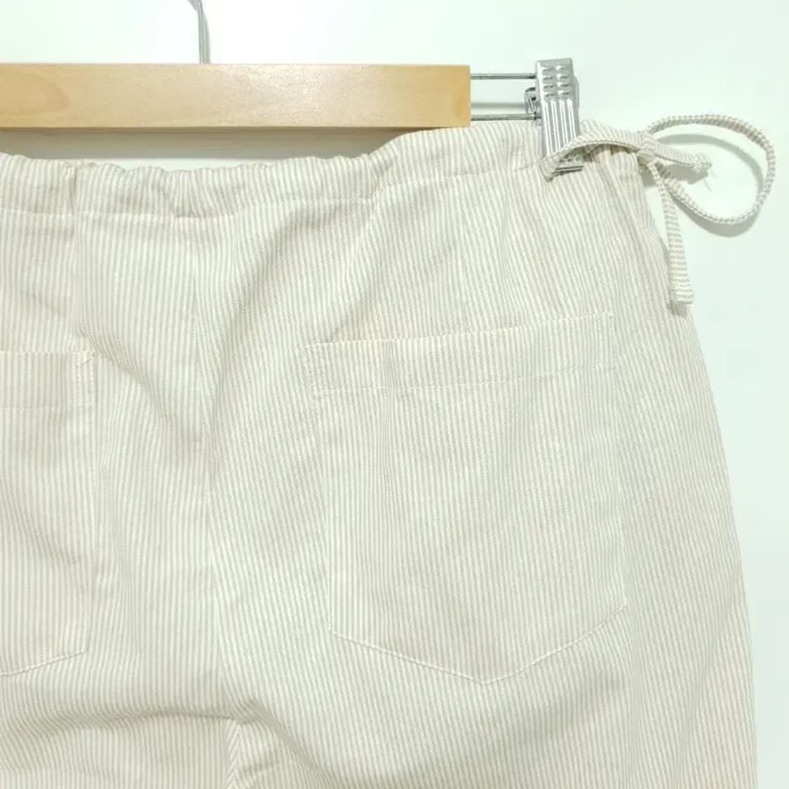 스트라이프 스트랩 와이드 팬츠 F_S1075 상품이미지5