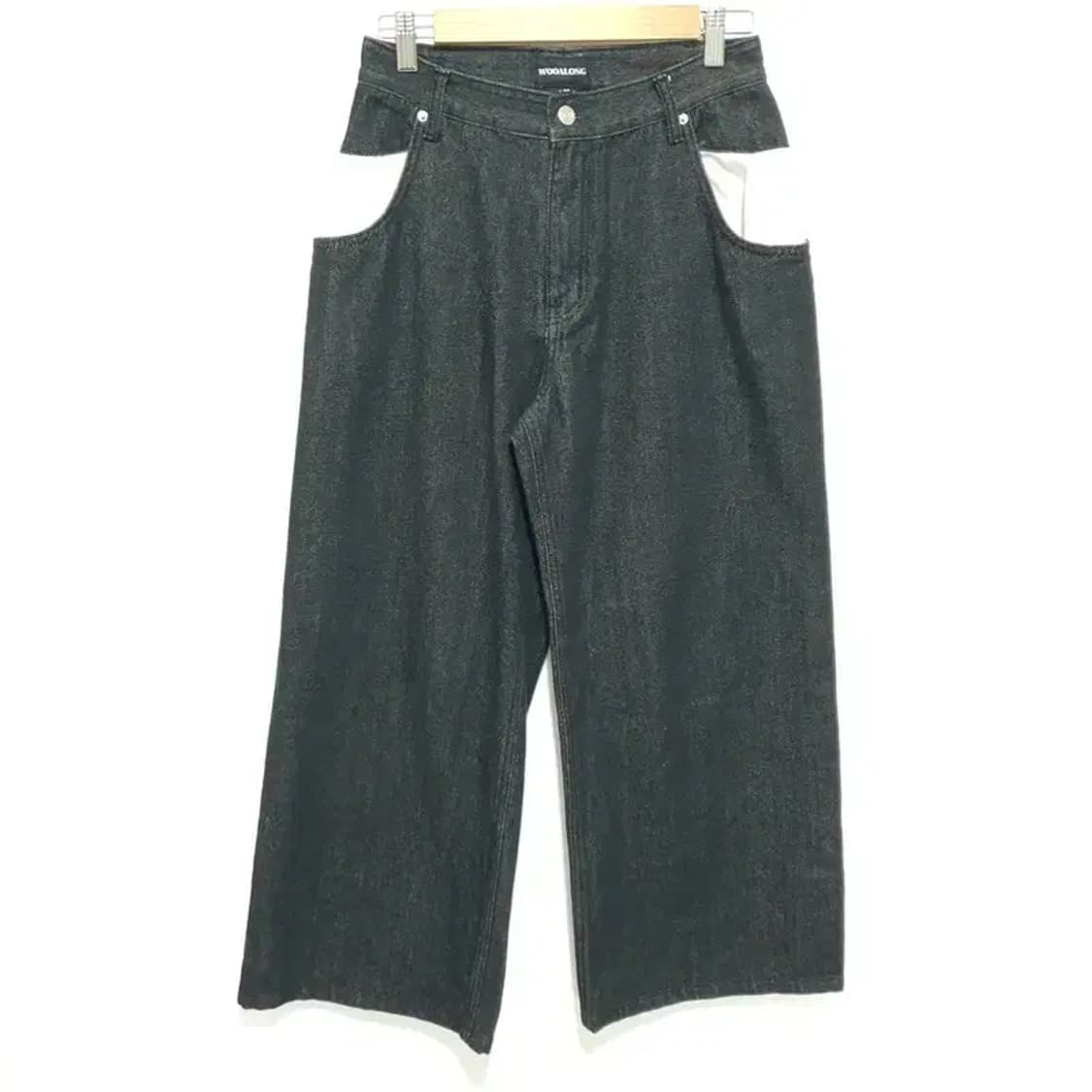 우알롱 데님 와이드 팬츠 M_M1070 상품이미지1