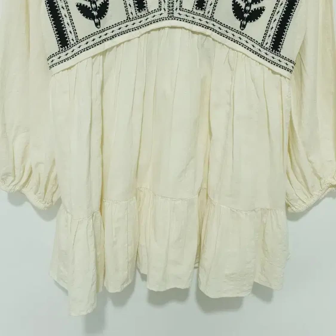 자라 브이넥 에스닉 원피스 M_M1095 상품이미지3