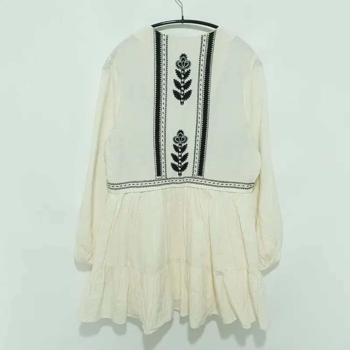 자라 브이넥 에스닉 원피스 M_M1095 상품이미지6