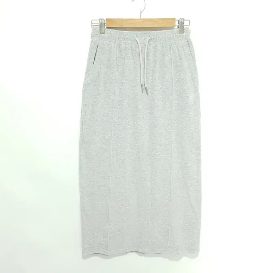 제너럴아이디어 밴딩 벨로아 롱 스커트 S_M1098 상품이미지1