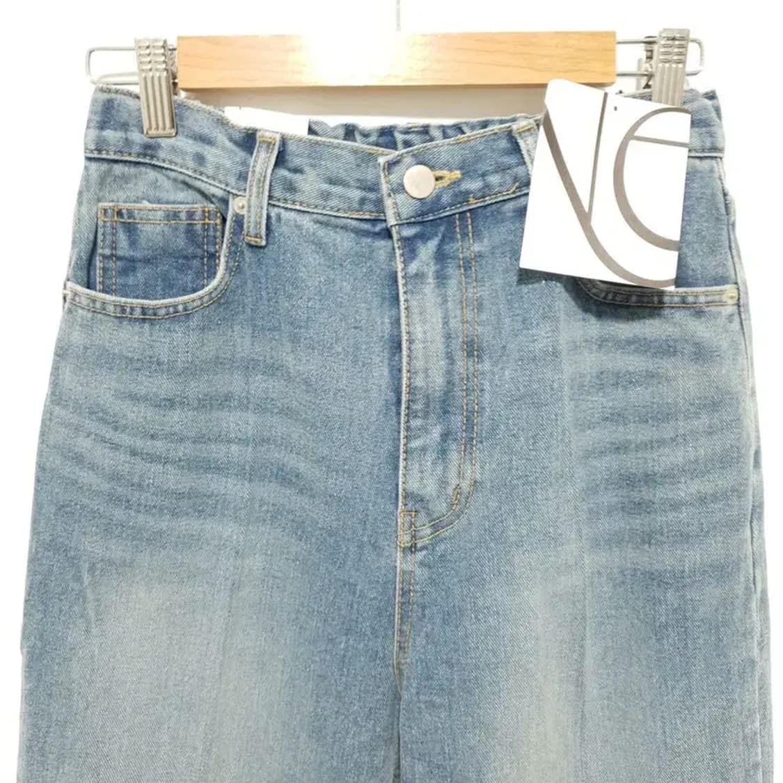 느낌표 부츠컷 뒷밴딩 데님 팬츠 L_M1104 상품이미지2