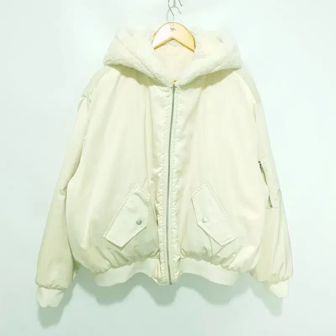 레이디볼륨 리버시블 봄버 퍼 자켓 F_W0270 상품이미지6