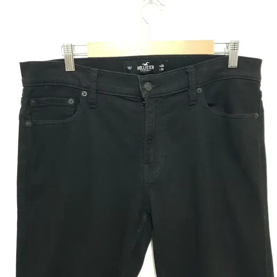 홀리스터 남성 스키니핏 블랙 진 34_M1111 상품이미지2