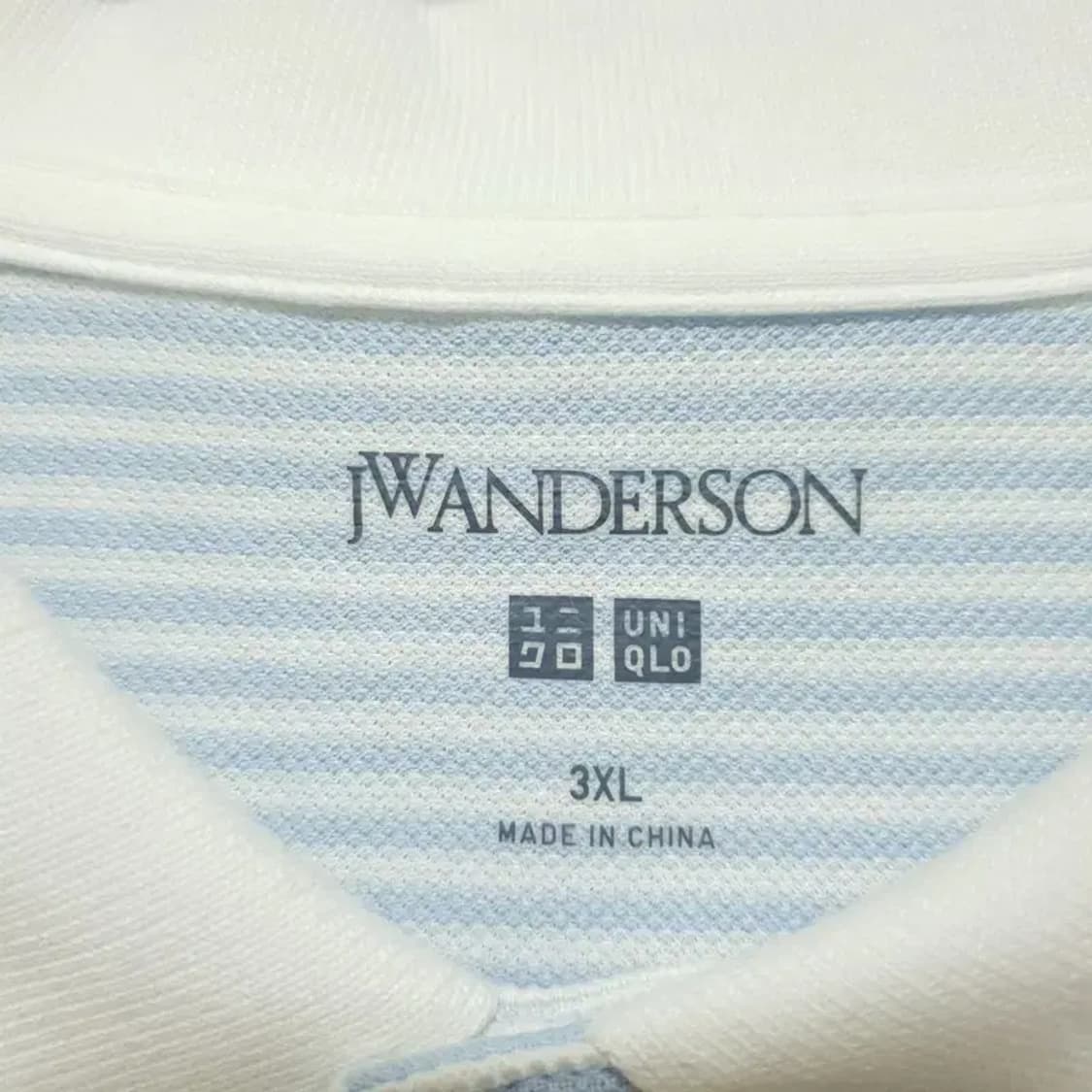 유니클로 JW앤더슨 스트라이프 반팔 카라티 3XL_S1077 상품이미지6