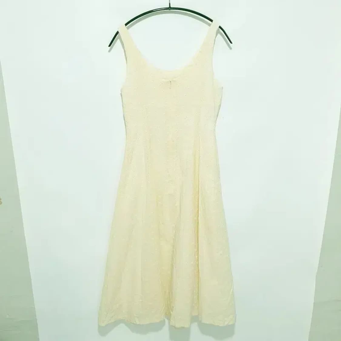 민소매 플라워 자수 롱 원피스 F_S1090 상품이미지5