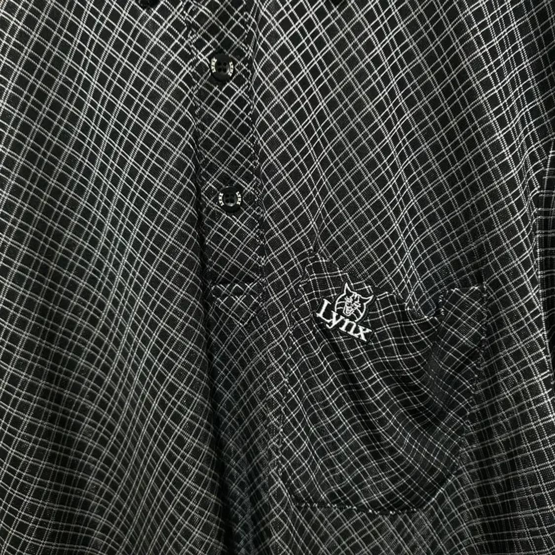 링스 골프 남성 기능성 체크 반팔 카라티 L_S1078 상품이미지3