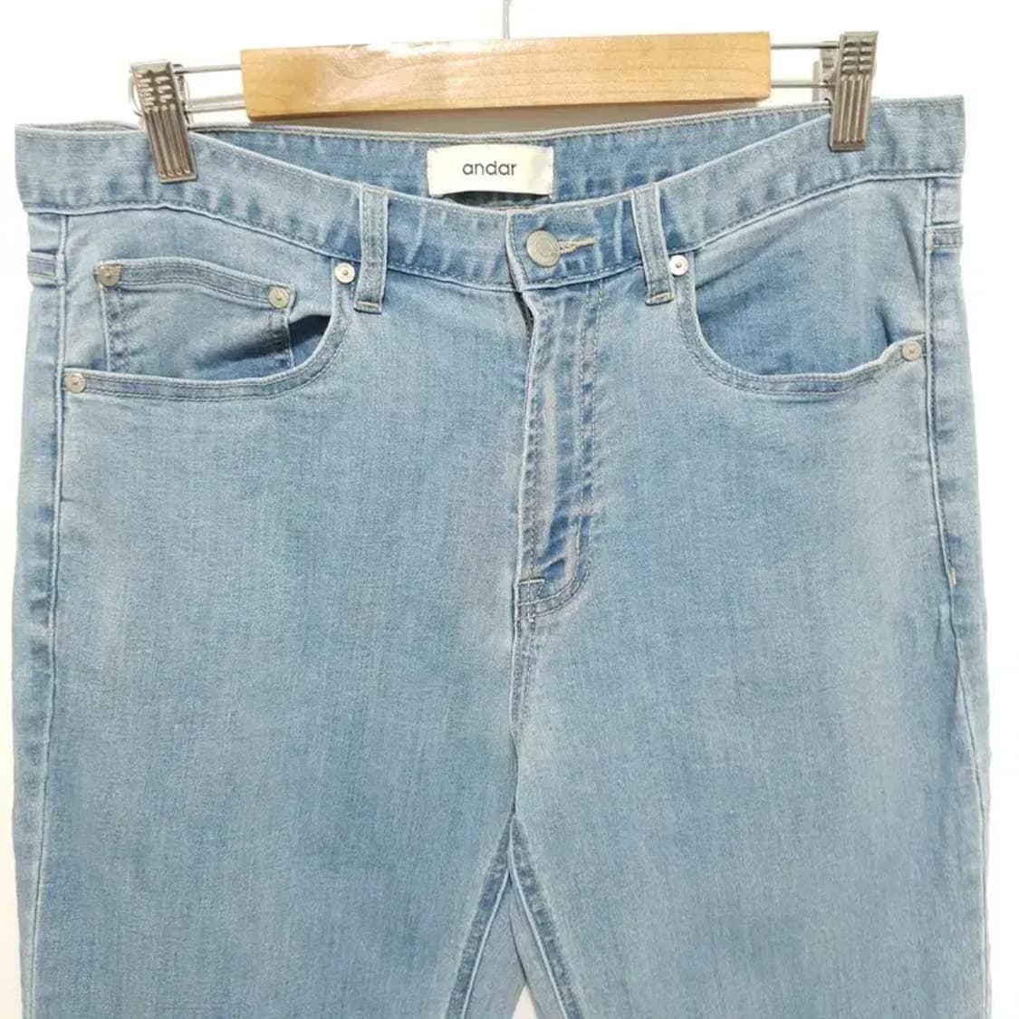 안다르 맨즈 에어 데님 슬림 테이퍼드핏 팬츠 81_S1118 상품이미지2