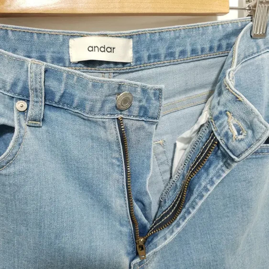 안다르 맨즈 에어 데님 슬림 테이퍼드핏 팬츠 81_S1118 상품이미지5