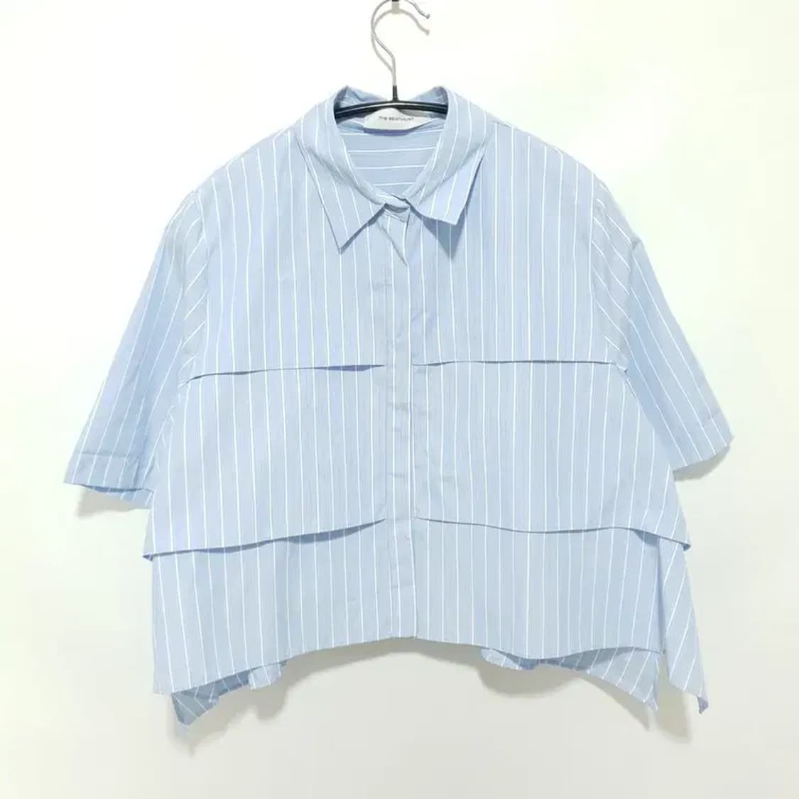 더에보니아이즈 스트라이프 캉캉 블라우스 F_S1087 상품이미지1