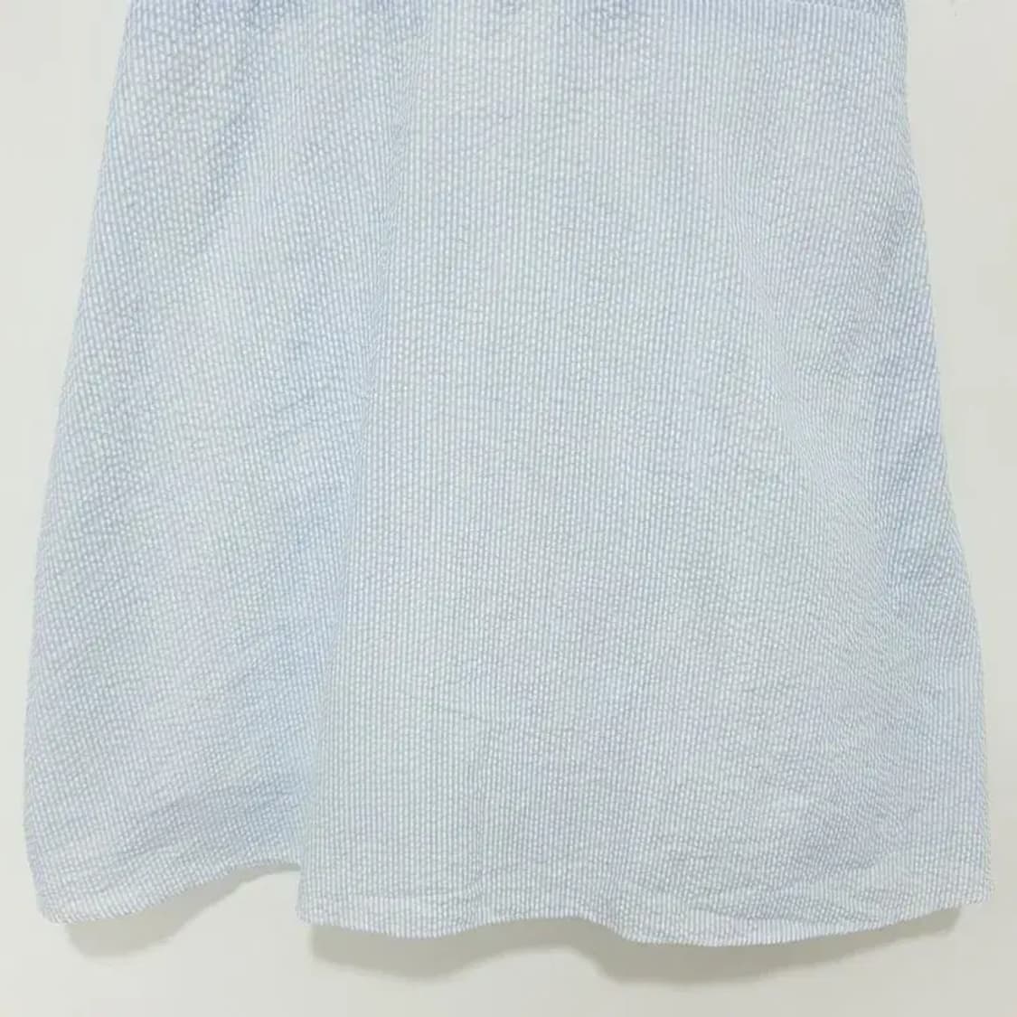 스트라이프 시어서커 퍼프 소매 원피스 F_S1094 상품이미지5