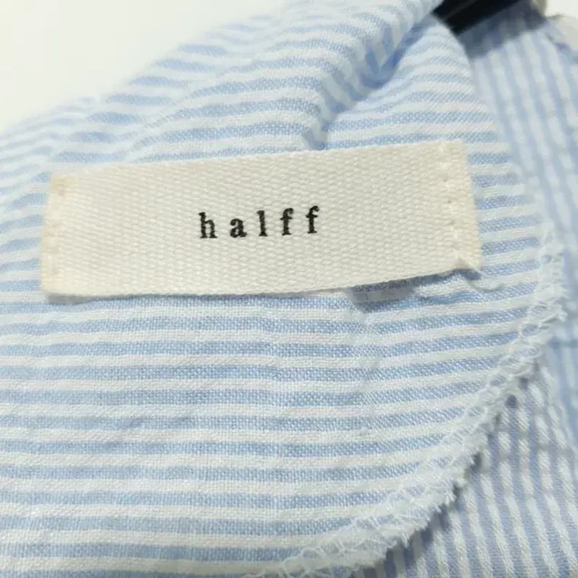 스트라이프 시어서커 퍼프 소매 원피스 F_S1094 상품이미지8