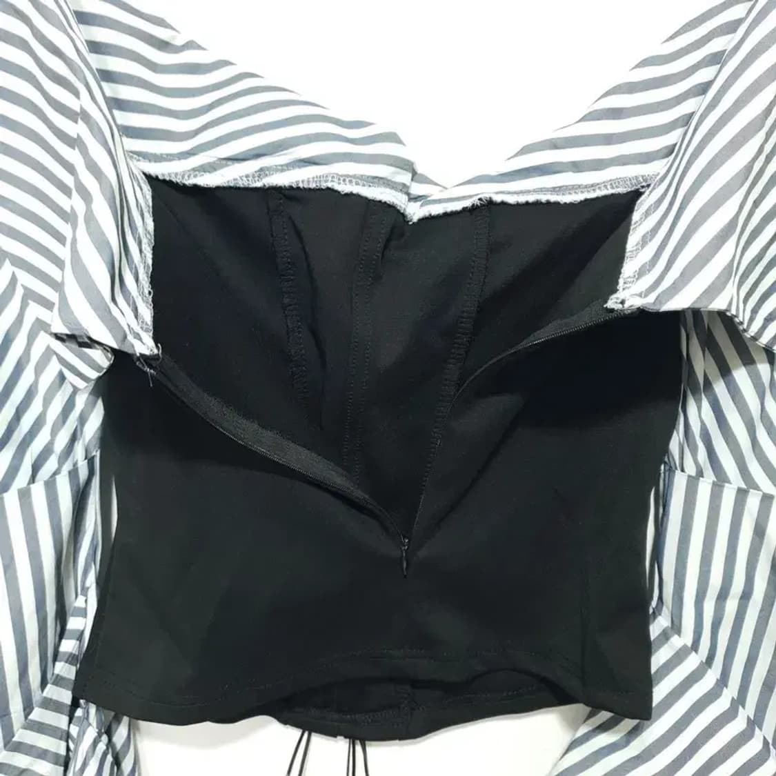 오프숄더 코르셋 블라우스 F_M1125 상품이미지7