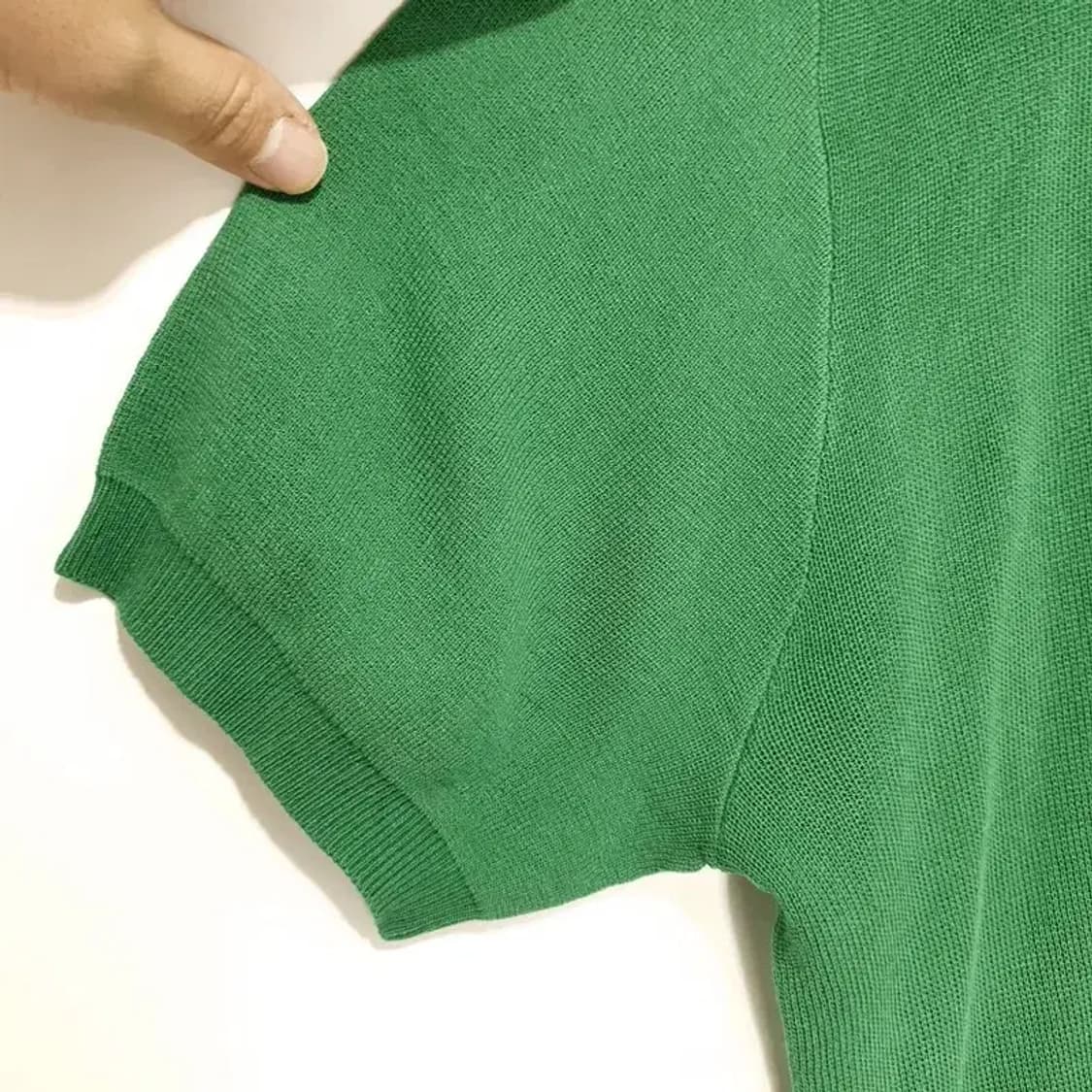 키뮤어 남성 쿨 린넨라이크 오픈 카라 반팔 니트 XL_S1119 상품이미지3