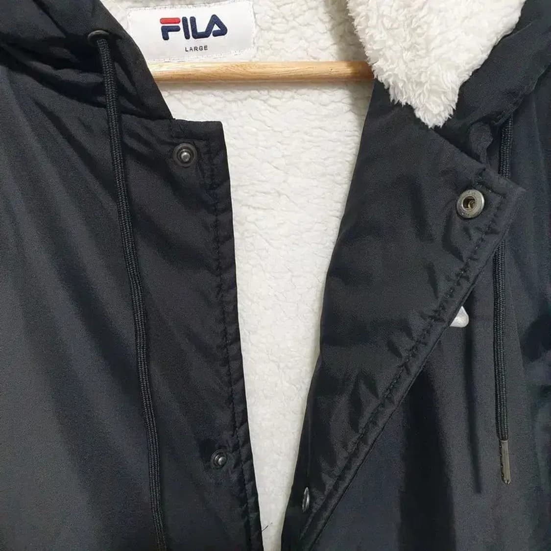 휠라 양털 벤치 코트 롱 자켓 L_W0277 상품이미지6