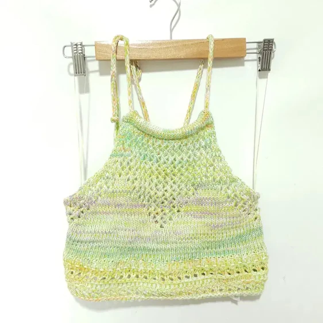 자라 뜨개 홀터넥 크롭 니트 L_S1125 상품이미지1