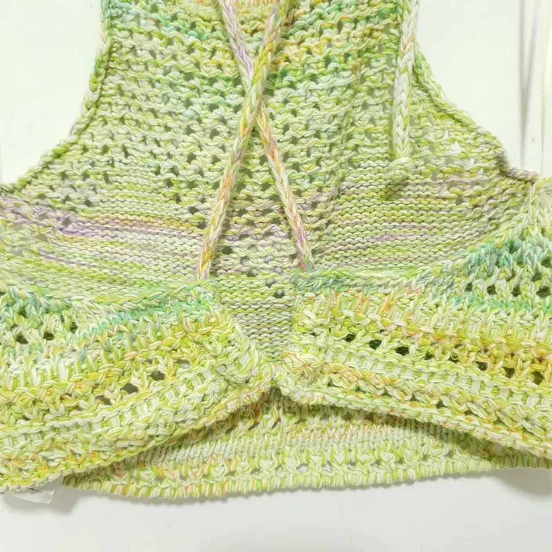 자라 뜨개 홀터넥 크롭 니트 L_S1125 상품이미지5