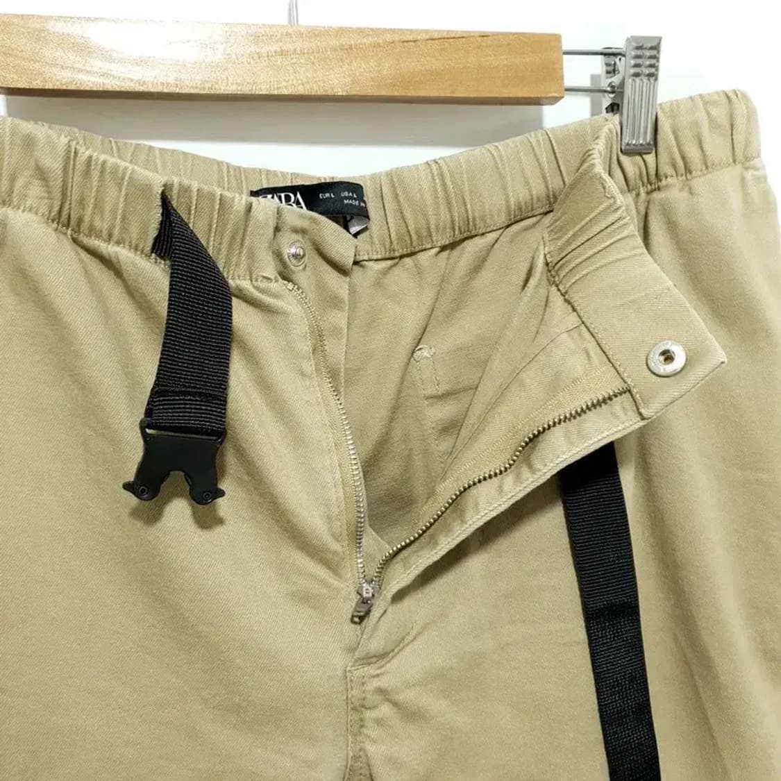 자라 남성 벨티드 면팬츠 L_M1159 상품이미지5