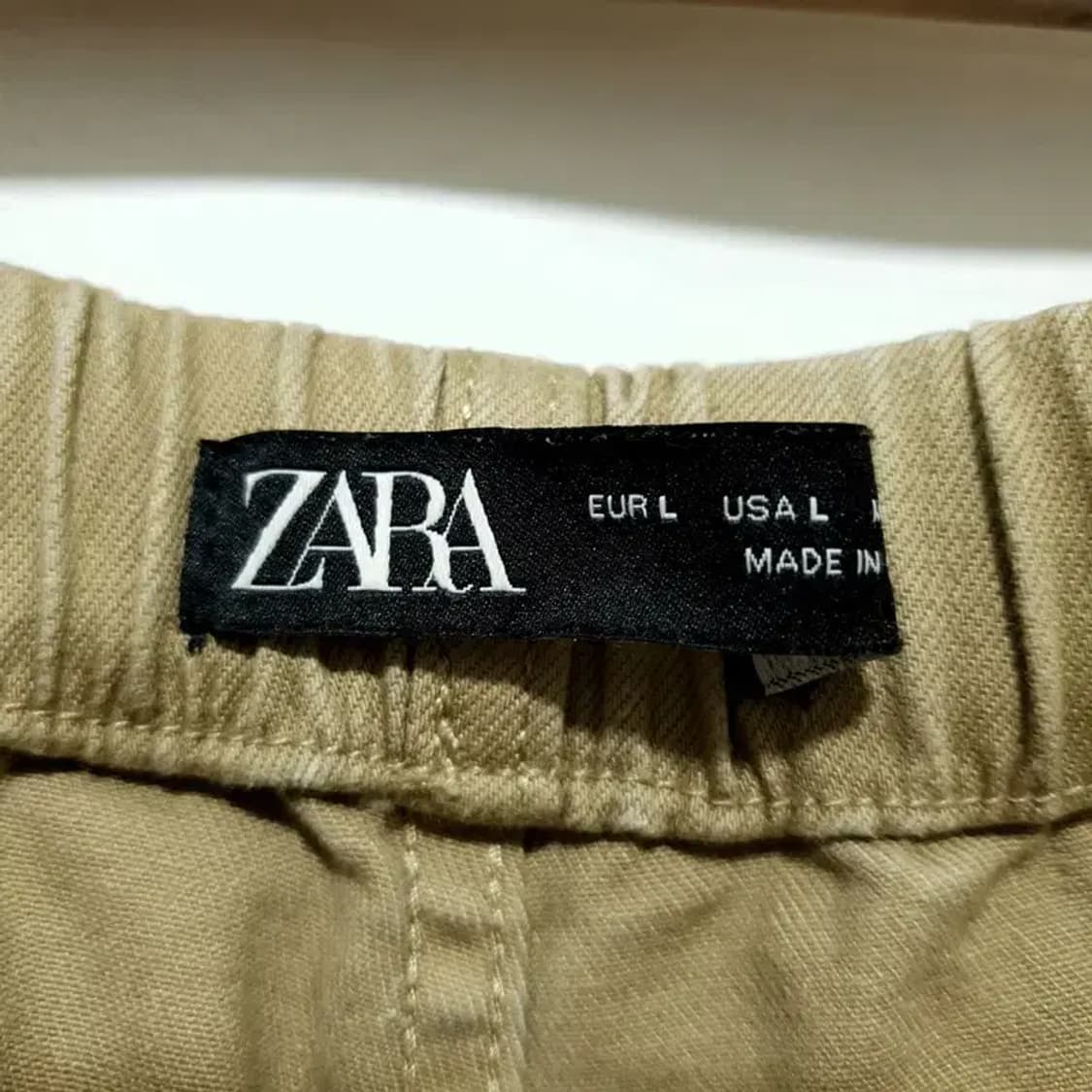 자라 남성 벨티드 면팬츠 L_M1159 상품이미지6