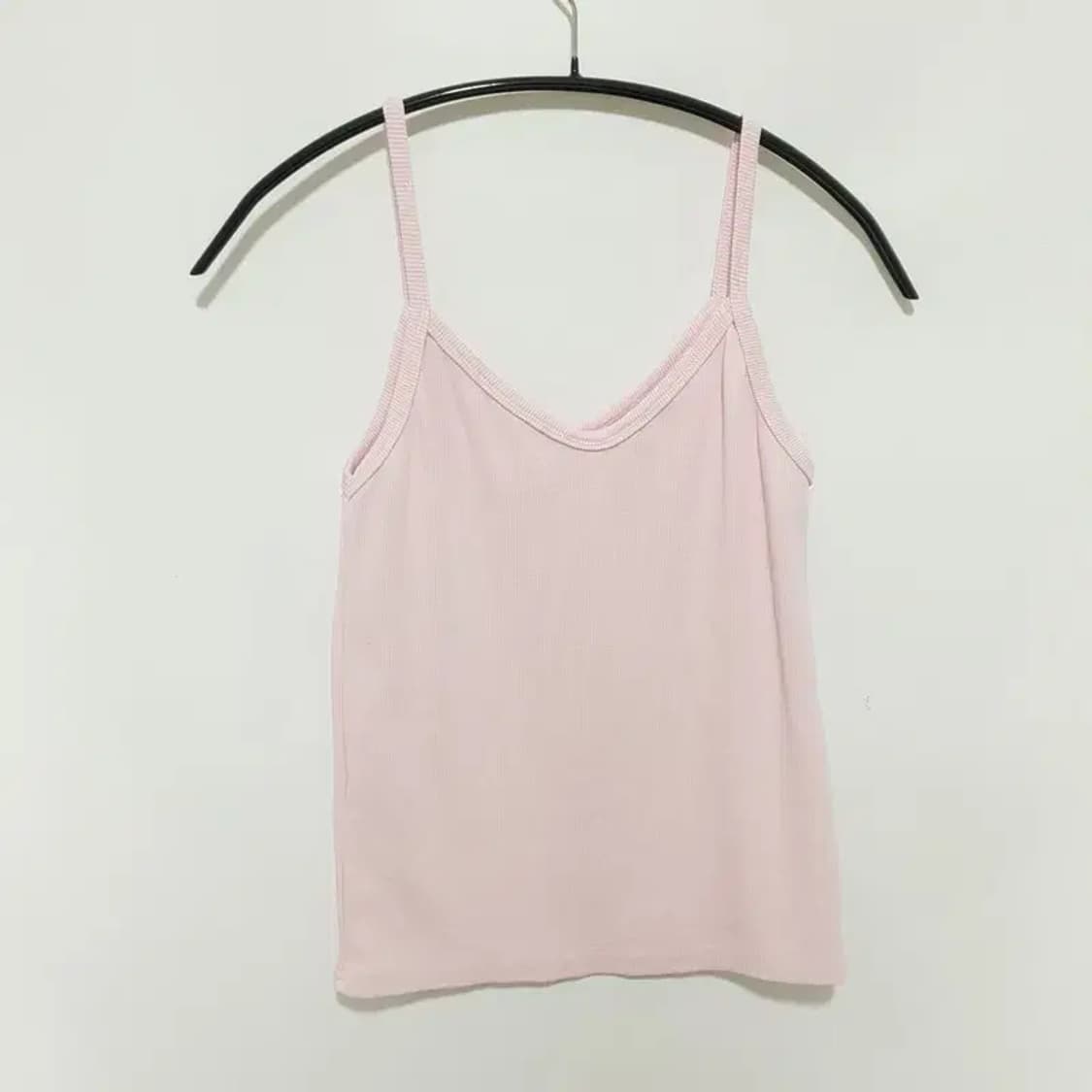 프영띵 리본자수 골지 끈나시 F_S1138 상품이미지3