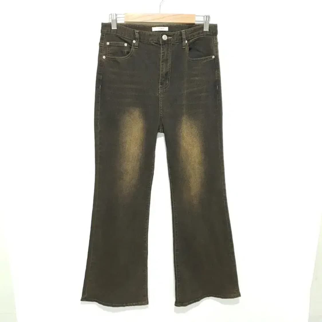 UNUSUALLY 언유즈얼리 워싱 부츠컷 데님 팬츠 XL_M1158 상품이미지1