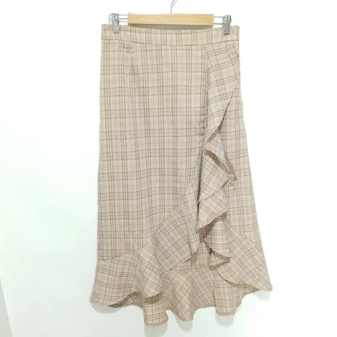 리리앤코 체크 언발 프릴 스커트 2_S1145 상품이미지1